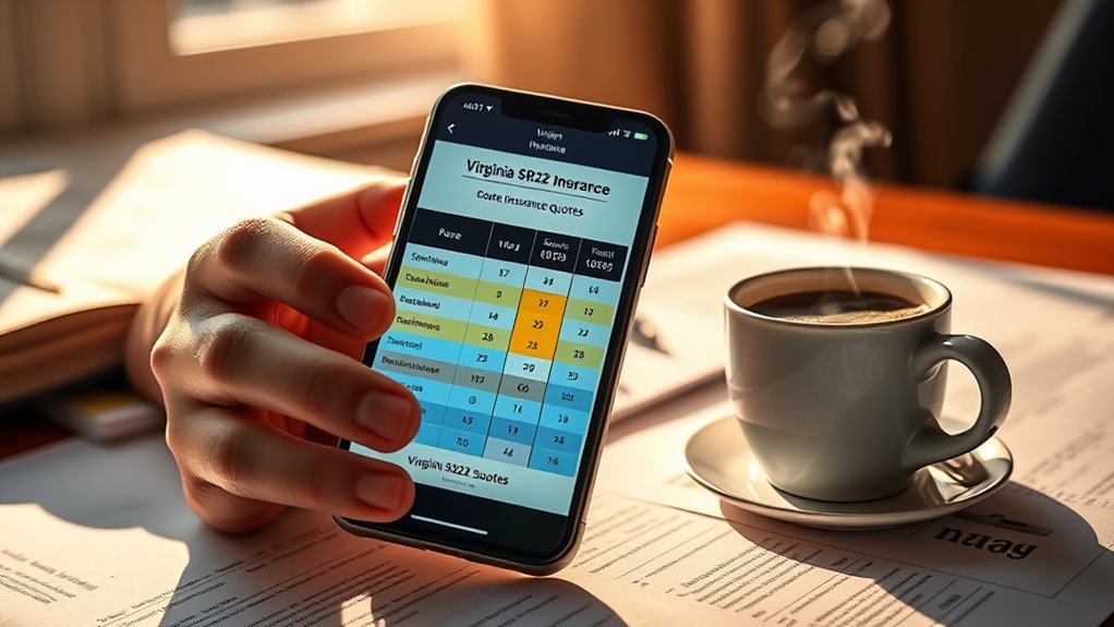 comparing virginia sr22 quotes